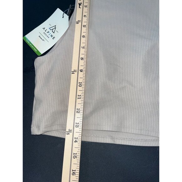Alpine Design Womens Ribbed Crop Tank Light‎ Beige X-Small $35 - Picture 6 of 7